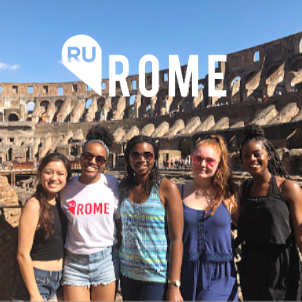 Students visit the Coliseum in Rome